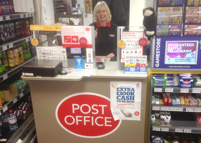 Post Office at Gwilliams shop